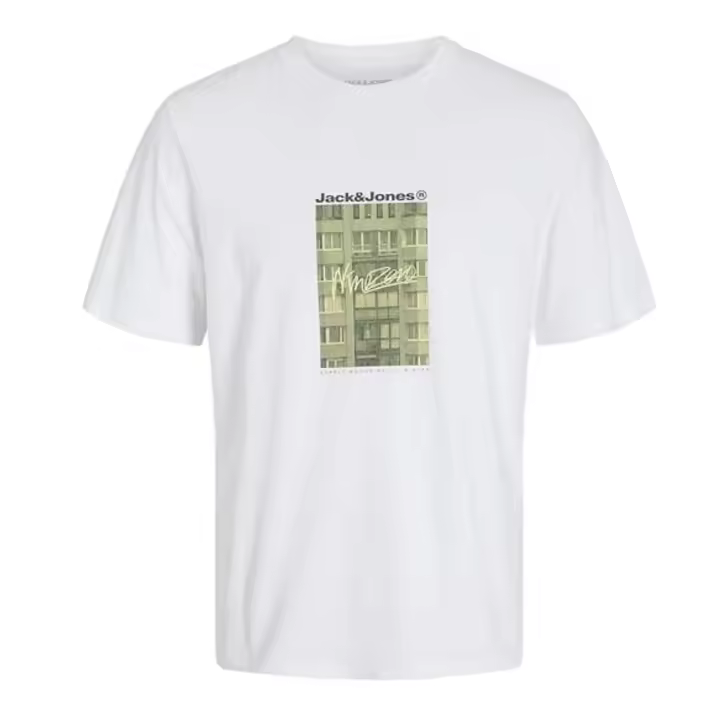 JACK&JONES 12268180 JCOALPHA PRINT TEE SS CREW NECK FST Hombre Camiseta Top Polo TS 29381 - 1