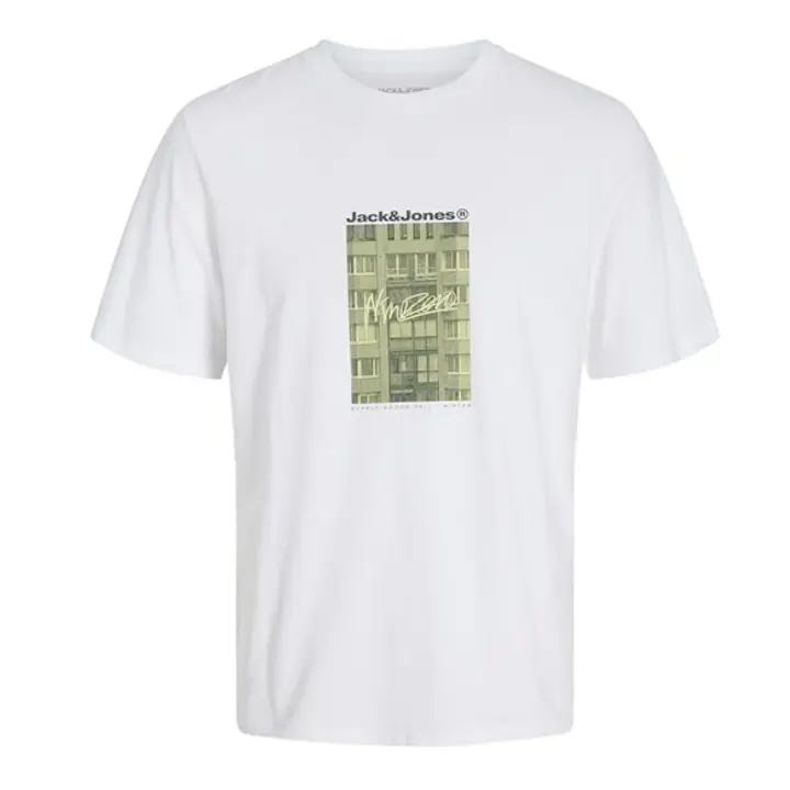 JACK&JONES 12268180 JCOALPHA PRINT TEE SS CREW NECK FST Hombre Camiseta Top Polo TS 29381 - 1