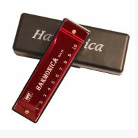 Harmonica Diatónica De 10 Agujeros En Clave De C Con Estuche Para Principiantes Y Niños Regalo Ideal Con Estuche Incluido - details 0