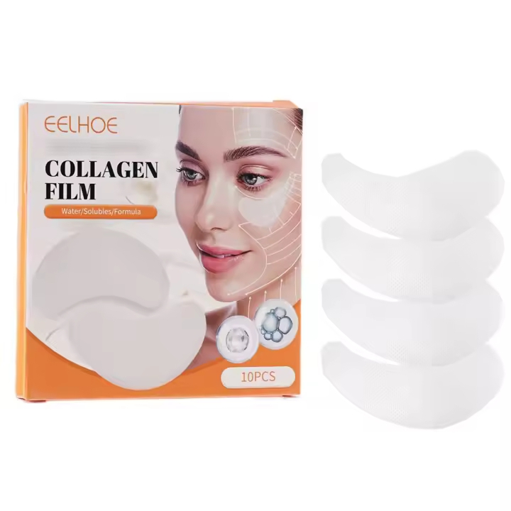 5 Cajas De Parches Solubles De Colágeno Antiarrugas Elimina Círculos Oscuros Máscara Facial Hidratante Levantadora Y Firmadora Para Cuidado De Los Ojos - 1