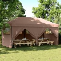 vidaXL Tienda de fiesta plegable Pop-Up 4 paredes laterales tienda Color orange,  Burdeos,  Beige y mas - details 4
