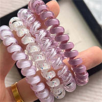4pcs/set Elásticos Para El Cabello En Forma De Teléfono Azul Y Morado Accesorios De Cabello Lindos Y Dulces Para Mujeres - details 3
