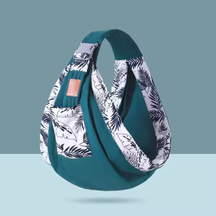 Fular portabebé para recién nacidos ，Portabebés Versátil 9 en 1 con Almohadilla Lumbar， Porta bebés manos libres，Fular porteo elastizado y ergonómico ，Marsupio bebé liviano para niños de entre 3 y 15 kilos， - 1