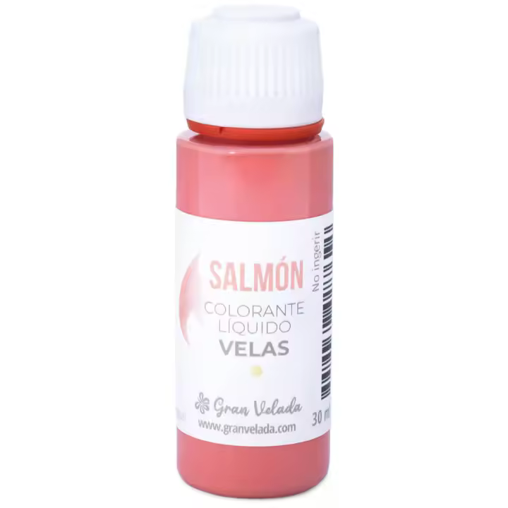 Colorante líquido velas salmón | Gran Velada: Transforma tus velas en obras de arte con este concentrado de colores vibrantes para parafina derretida. - 1