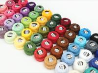 Hilos De Perla De Algodón Amo Set De 54 Colores Tamaño 8 Para Crochet Bordado Artesanía Revestimiento Aplicación 5 Gramos Bola 43 Yardas Larga - details 0