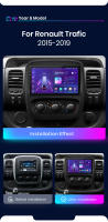 Junsun Radio Coche para Renault Trafic 3 2014 2015 2016 2017 2018 2019 2020 2021 para Opel Vivaro B 2014 2015 2016 2017 2018 Inalámbrico CarPlay Android Auto AI Voice 2 din Pantalla Coche Android Auto Multimedia Navegación GPS Auto radio - details 2