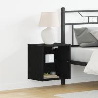 Estante Flotante vidaXL Negro Roble 40x28,5x40 cm Madera Elaborada - details 0