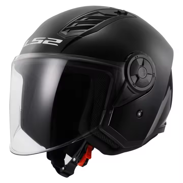 CASCO MOTO ABIERTO BARATO LS2 AIRFLOW II NEGRO - 1