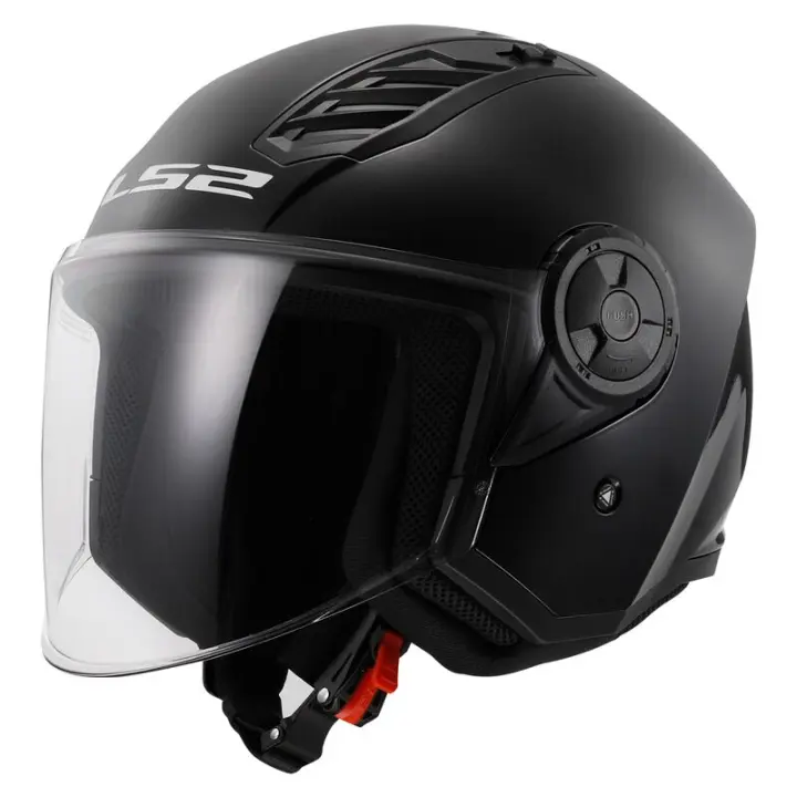CASCO MOTO ABIERTO BARATO LS2 AIRFLOW II NEGRO - 1