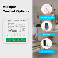 Interruptor Inteligente 16A Tuya ZigBee 3.0 Para Automatización DIY Módulo De Control De Luz Soporta 2 Maneras De Control Compatible Con Alexa Y Google Home - details 7