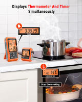 Termómetro Digital ThermoPro TP826B Con Retroiluminación Y Probes Para Carne 150M Alcance Inalámbrico Para Barbacoa Horno Cocina - details 6