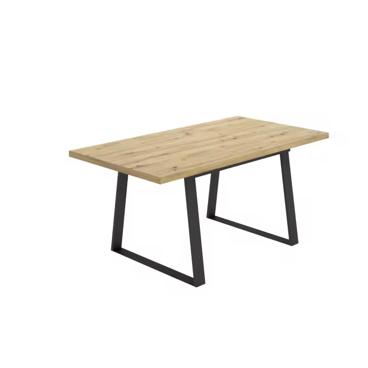Mesa comedor extensible patas metálicas aran nordic 75x120-160x90 cm - Alta calidad - Fabricado en España - Somnia Descanso [Envío Incluido] - 1