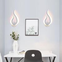 Luz de pared interior LED, lámpara de pared moderna de 10W, forma de llama Luz De noche montada en la pared 3000K blanco cálido para cocina escalera dormitorio pasillo, 220V IP20 - details 3
