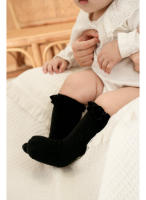 Calcetines De Encaje Para Bebés Y Niñas Infantiles Algodón Suave De Color Sólido Con Flor Adecuados Para Navidad Talla Grande Para 0-3 Años - details 17