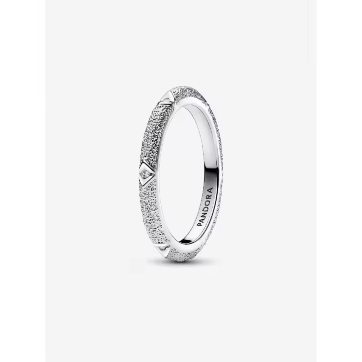 Pandora - Anillo Textura y Piedras - Plata de Lei - 1
