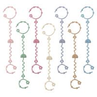 Juguete De Mordedor Para Bebé De Silicona Sin BPA Cadena Ajustable Para Chupete Accesorios Para Carrito De Compras Soporte De Nariz Para Bebé - details 2