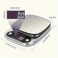 Báscula De Cocina Digital Precisa 22lb Capacidad Para Café Carne Y Más Unidad De Medición En Gramos Y Onzas Ideal Para Cocina Y Hornear - details 3