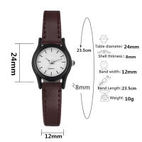 Reloj De Cuarzo Minimalista Para Parejas Correa De Cuero Múltiples Colores Accesorio De Ropa Casual Reloj Simplicidad - details 14