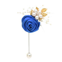 Flor De Mano Para Niñas Bodas Y Fiestas De Promoción Corbata De Satén Rosa Accesorios De Boda Flores De Tela Hechas a Mano - details 5