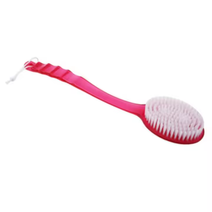 Cepillo De Baño Con Mango Largo Plástico Escobilla De Ducha Para Limpieza De Piel Masajeador Corporal Accesorios De Baño Herramienta De Limpieza - 1