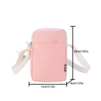 Bolso De Hombro Para Mujer Minimalista Con Correa Ajustable Y Varios Bolsillos En Nylon Ligero Estilo Casual Para Vida Activa - details 0