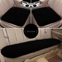 Cojín De Asiento De Coche Invierno De Peluche Corto Individual Sin Espalda Tres Piezas Calor Y Grueso De Peluche De Conejo - details 2