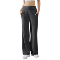 Pantalones De Yoga Para Mujer Cintura Alta Ajustados Con Control De Abdomen Y Levantamiento De Glúteos Pantalones De Fitness Elásticos De Pierna Ancha Para Deporte Y Yoga - details 3