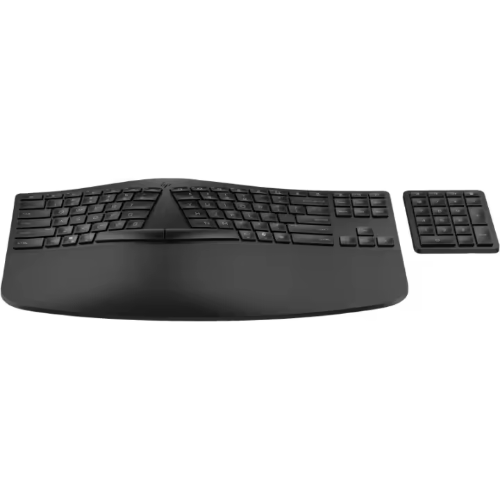 HP - Teclado inalámbrico ergonómico 960 7E755AA - 1