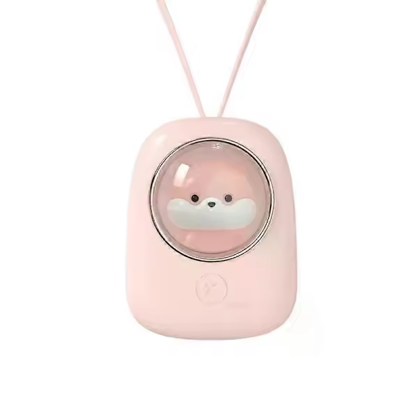 Ventilador de Cuello Colgante Kawaii, refrigerador de aire de Verano, recargable por USB, Silencioso, Con Luz Nocturna, sin Aspas, Pequeño ventilador de GIFT LGL - 1