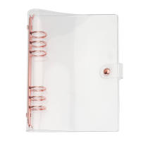Cubierta De Cuaderno Brillante Con Rosas Doradas A6/A5 Planificador Agenda Diario Estuche Para Papel Estación Escuela - details 0