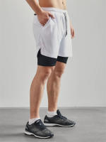 Shorts De Running Para Hombre Estilo Casual Con Bolsillos Multípleulos Cinturón Líneal Malla Camuflaje Deporte Playa Fitness Talla Verdadera - details 13