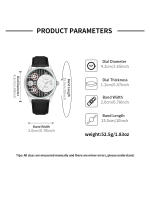 Reloj De Cuarzo Para Hombre TOMI Con Correa Desmontable Estilo Negocios Y Sencillo Caja De Regalo De Fiestas Material De Pulsera PU Calendario Completo Resistente Al Agua - details 14