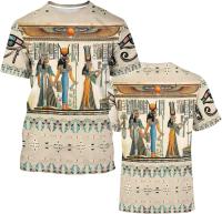 Camiseta Unisex De Estampado 3D BJU Ancient Egypt Estilo Casual Manga Corta Transpirable Para Viajes Y Uso Diario - details 13