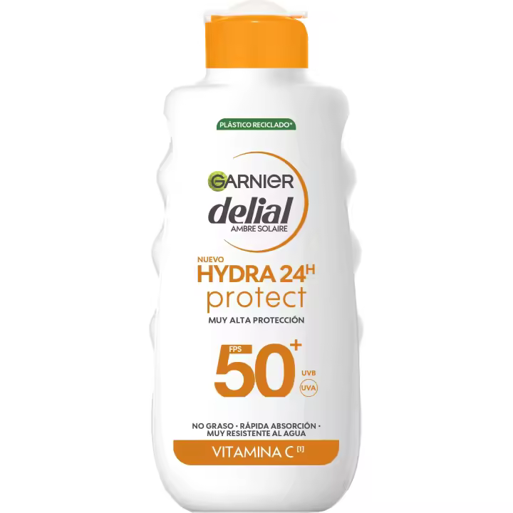 GARNIER | Delial Hydra 24H Protect Leche de Alta Protección FPS50 - 175ml - 1