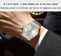 Reloj Mecánico De Lujo Dianpai Para Hombre Con Calendario Y Semana Resistente Al Agua Acero Inoxidable Display Sencillo Y Clásico - details 2