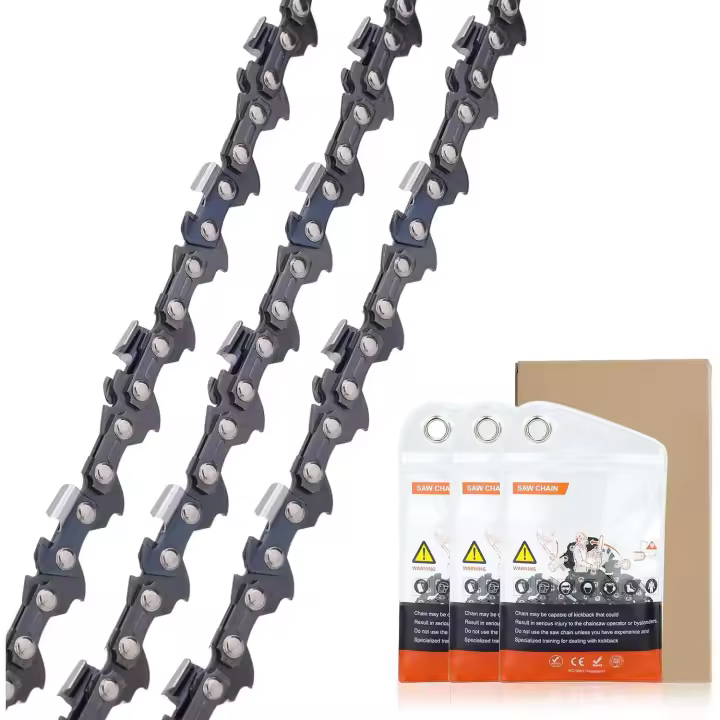 Paquete de 3 Bajo KickBack Motosierras Cadena 3/8 "LP 50 enlades 1,1mm 35cm compatible para STIHL ms170 ms180 MS210-3610 000 0050 - 1