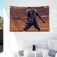Bandera De Cristiano Ronaldo CR7 1PC Banderas Y Banderas De Polyester Para Exterior Decoración De Habitaciones Estilo Aesthetic Con Cuatro Agujeros - details 8