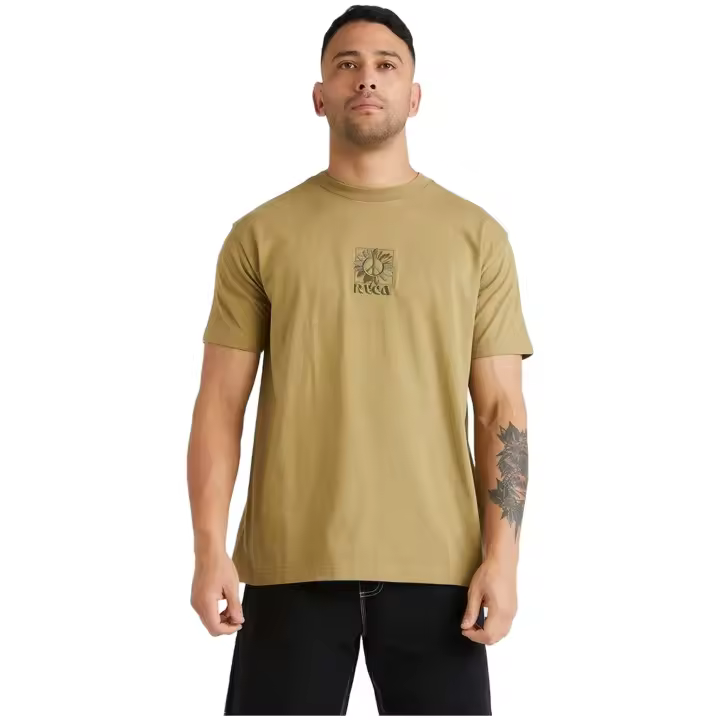 Camiseta de Manga Corta RVCA Spring Hit para hombre en color marron - 1