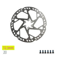 Freno De Disco Para Bici MTB E-Bike 2.3mm Thicken 140mm-220mm 6 Tornillos Acero Inoxidable Super Rigidez VS HS2 2mm - details 6