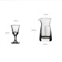 Juego De Copas De Espíritu De Lujo 10ml X 6pcs + 80ml X 1pc Con Caja De Regalo Vino Dispensador Graduado Para Amigos - details 2