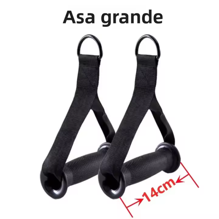 Manija De Resistece Para Gimnasio De Nylon Antideslizante Para Ejercicios De Fortalecimiento Muscular En Máquina De Cables Accesorio Deportivo Unisex - 1
