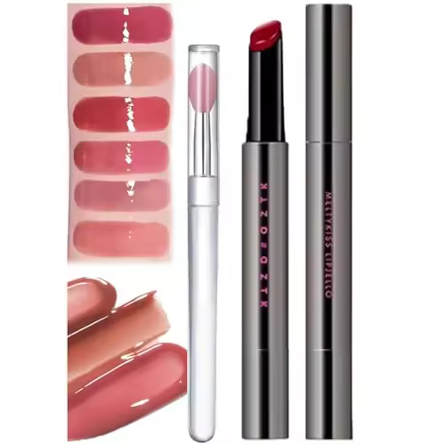 Lápiz labial Aztk Melty Kiss Jelly Gloss, brillo labial Aztk Melty Kiss, lápiz labial Aztk, brillo labial Kissing Jelly, lápiz labial hidratante Aztk Melty Kiss, lápiz labial hidratante Mirror Hydrating Lip Gloss (MJ03) - 1