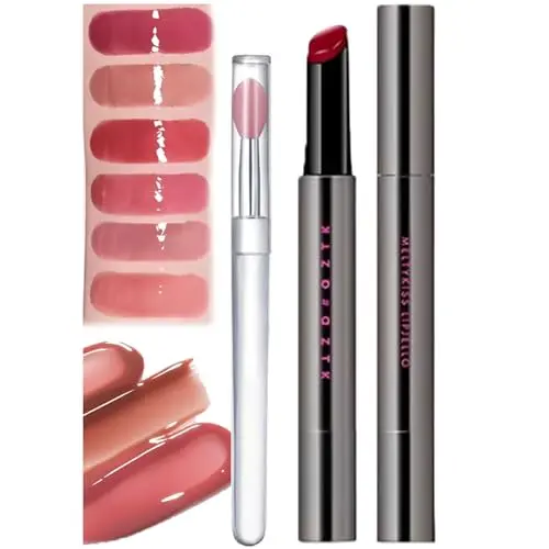 Lápiz labial Aztk Melty Kiss Jelly Gloss, brillo labial Aztk Melty Kiss, lápiz labial Aztk, brillo labial Kissing Jelly, lápiz labial hidratante Aztk Melty Kiss, lápiz labial hidratante Mirror Hydrating Lip Gloss (MJ03) - 1