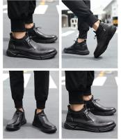 Zapatos De Seguridad Para Hombre Indestructibles Con Punta De Acero Protección Contra Punzadas Botas De Trabajo Resistentes Al Agua Material Superior De Cuero Microfibra - details 13
