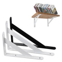 2pcs Soporte De Estante De Metal En Forma De L 6/8/10/12 Pulgadas Para Decoración De Hogar Expositor De Esquina Fortalecida Bracket De Ángulo Recto - details 6