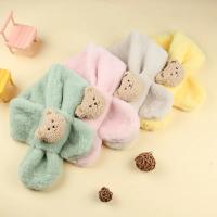 Bufanda De Peluche Oso Para Bebés Niños Y Niñas Niños Caliente Neckerchief Estilo Coreano Color Sólido Diversión De Invierno - details 1