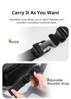Ulanzi BC08 Funda Bandolera Universal para cámara réflex DSLR, Impermeable, 9L de capacida, correa para trípode - details 4
