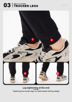 Baasploa Pantalones Deportivos Para Hombre Con Cierre De Cordón Algodón Y Poliéster Transpirables Pantalones Casuales Suaves Para Correr - details 6