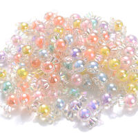 30/100/200Pcs Cuentas De Acrílico Para Joyería Espaciadoras Estrella Flor Para Hacer Pulseras Collares Suministros DIY Para Niñas - details 15