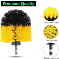 Kit de 3 cepillos y taladro eléctricos para fregar alfombras, superficies de baño, bañeras, muebles, duchas, azulejos, neumáticos, herramienta de limpieza - details 7